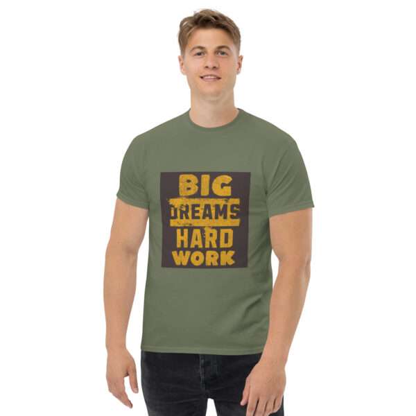 Big Dream Hard Work Men's classic tee - Image 7