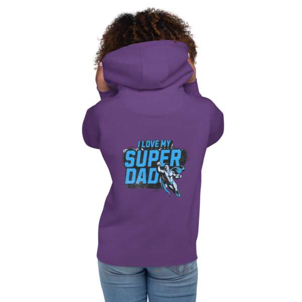 Love Super Dad Unisex Hoodie - Image 5