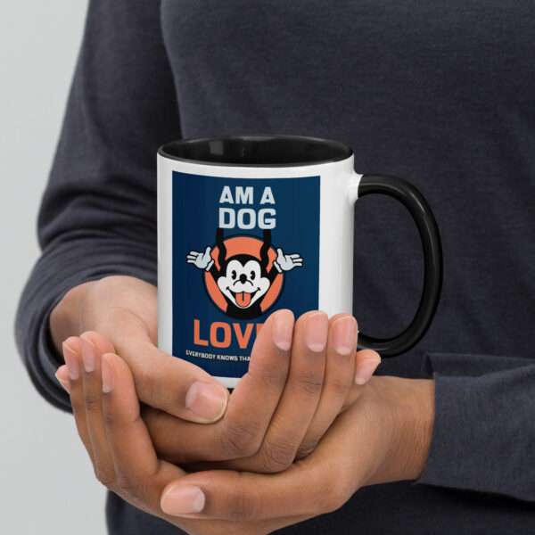 Dog Lover Mug with Color Inside - Image 2