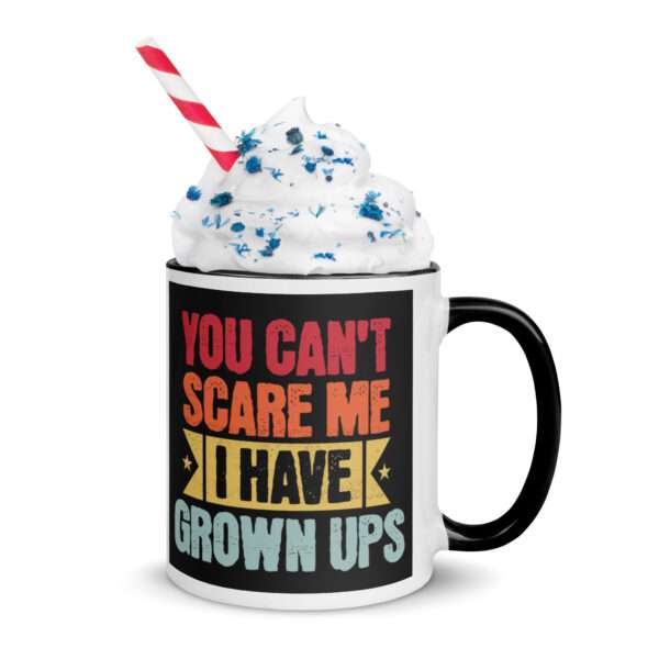 Cant Scare Me Classic Gift Mug with Color Inside - Image 3