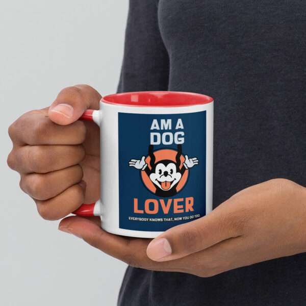 Dog Lover Mug with Color Inside - Image 6