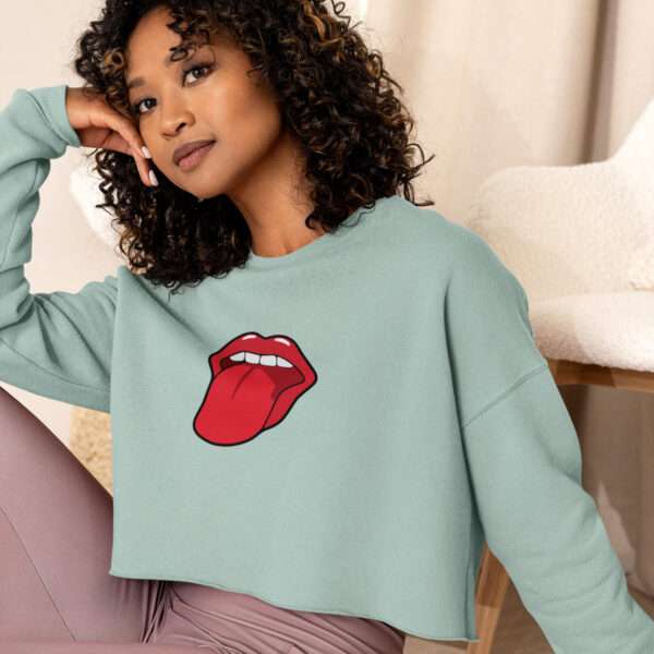 SweetHeart Ladies Crop Sweatshirt - Image 5