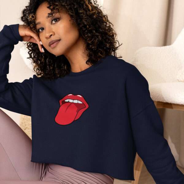 SweetHeart Ladies Crop Sweatshirt - Image 2