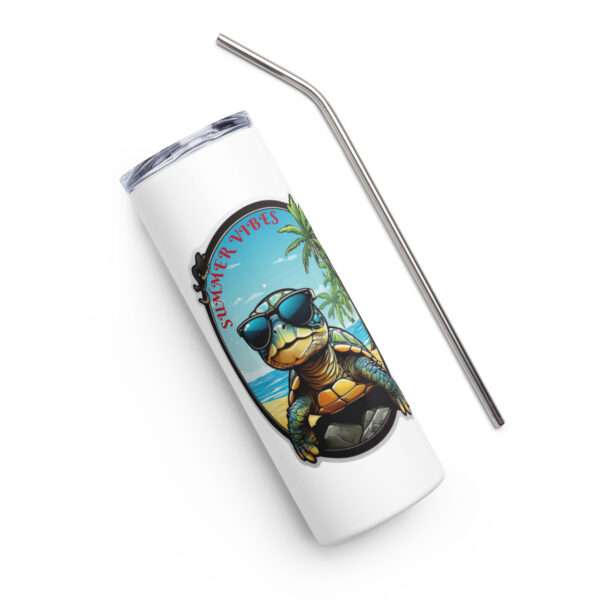 Summer Vibes Stainless Steel Tumbler - Image 9