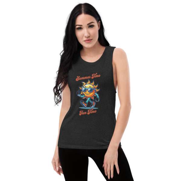 Summer Time Ladies’ Muscle Tank - Image 2