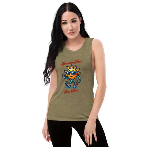 Summer Time Ladies’ Muscle Tank - Image 4