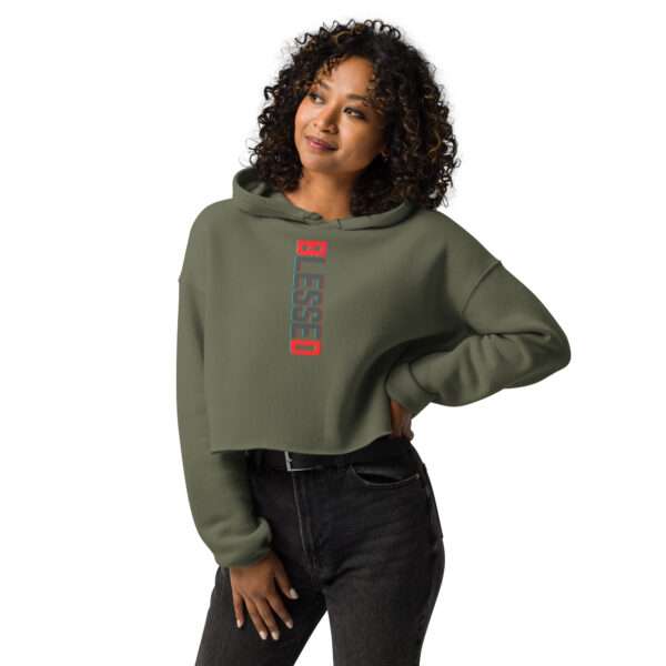 Believe In Yourself Crop Hoodie - Image 2