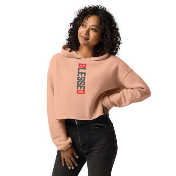 Believe In Yourself Crop Hoodie - Image 4