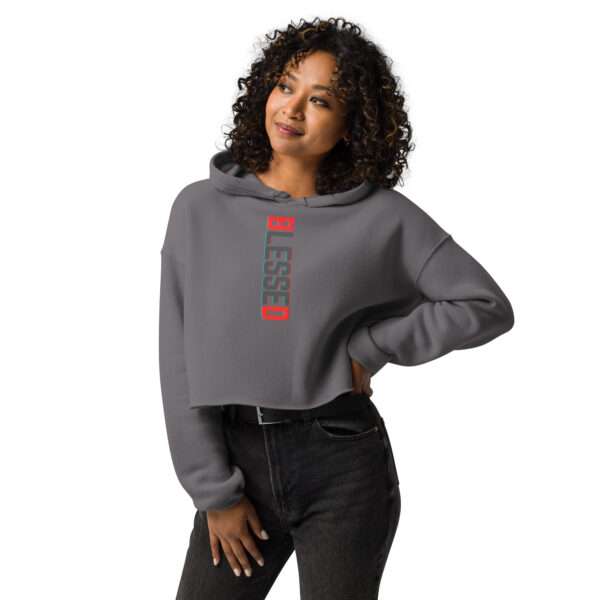 Believe In Yourself Crop Hoodie - Image 3